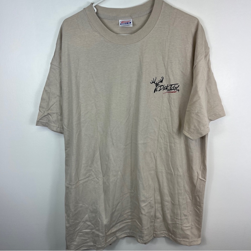 Dick Idol Camping Outsdooors TShirt Hunting Outdoorsmen Nature Sz XL Vtg